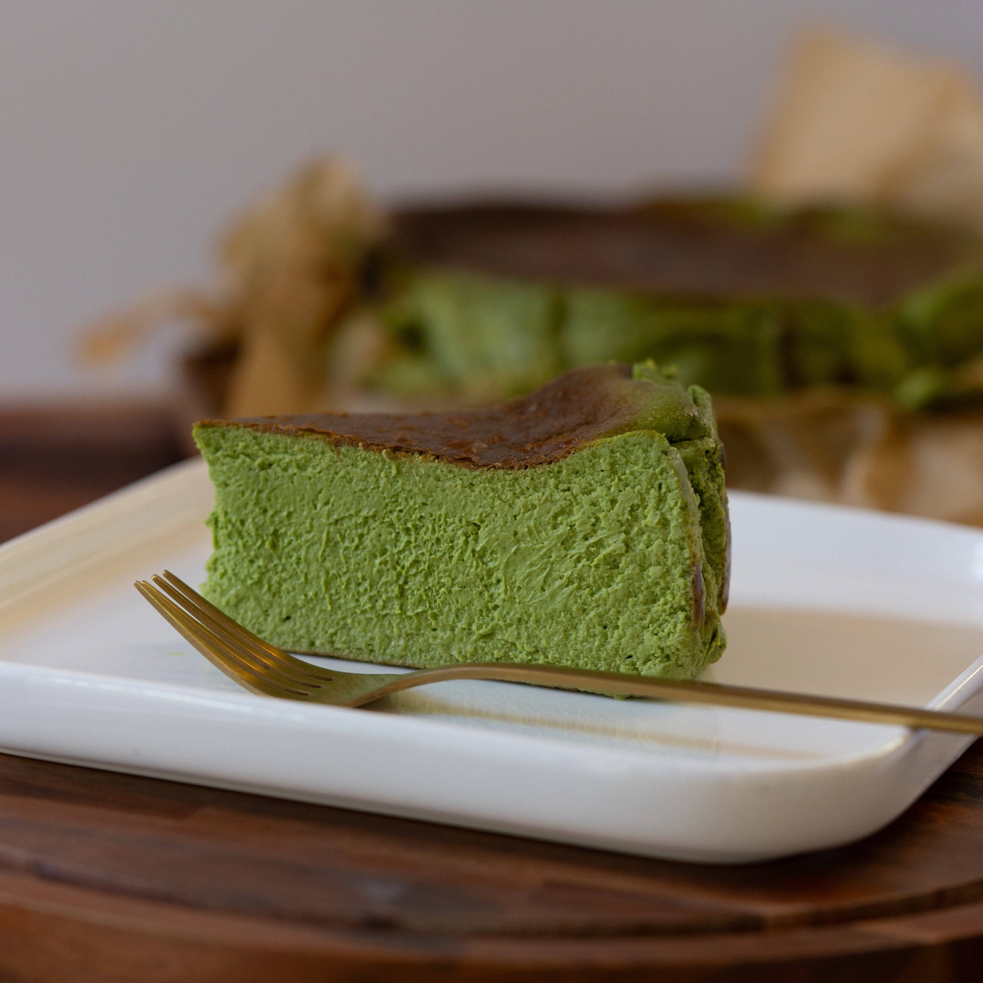 Ember Bakery - Wholesale Cake - Matcha Basque Cheesecake2