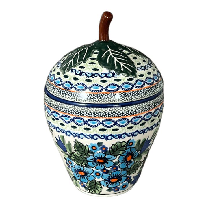 Canister, Strawberry, 8" in "Julie's Garden" by Zaklady | Y1873-ART165 for wholesale by Polish Pottery Outlet
