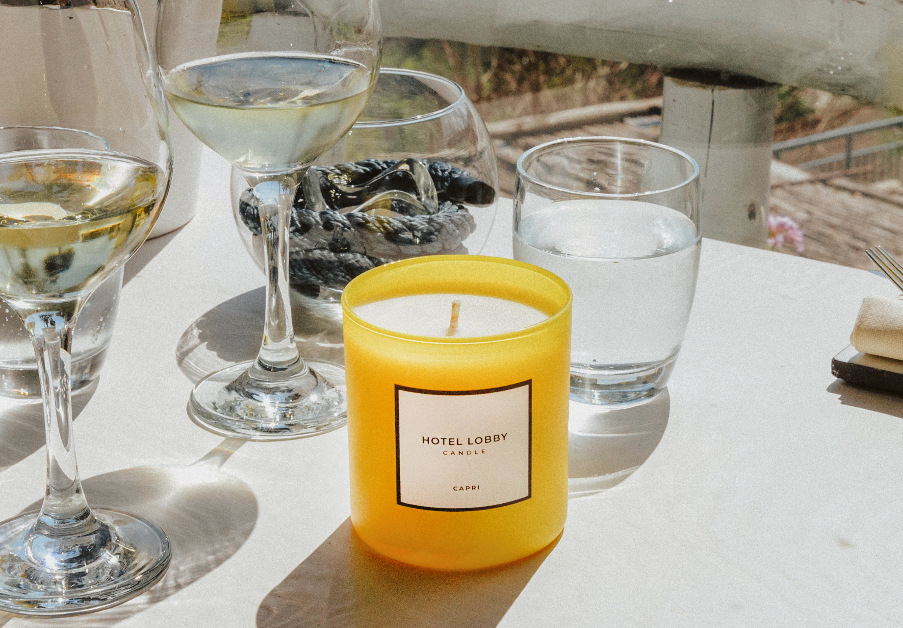 Hotel Lobby Candle - Wholesale Jar/Filled Candle - Capri - Lemon Luxury Soy Candle - 9.75 oz4