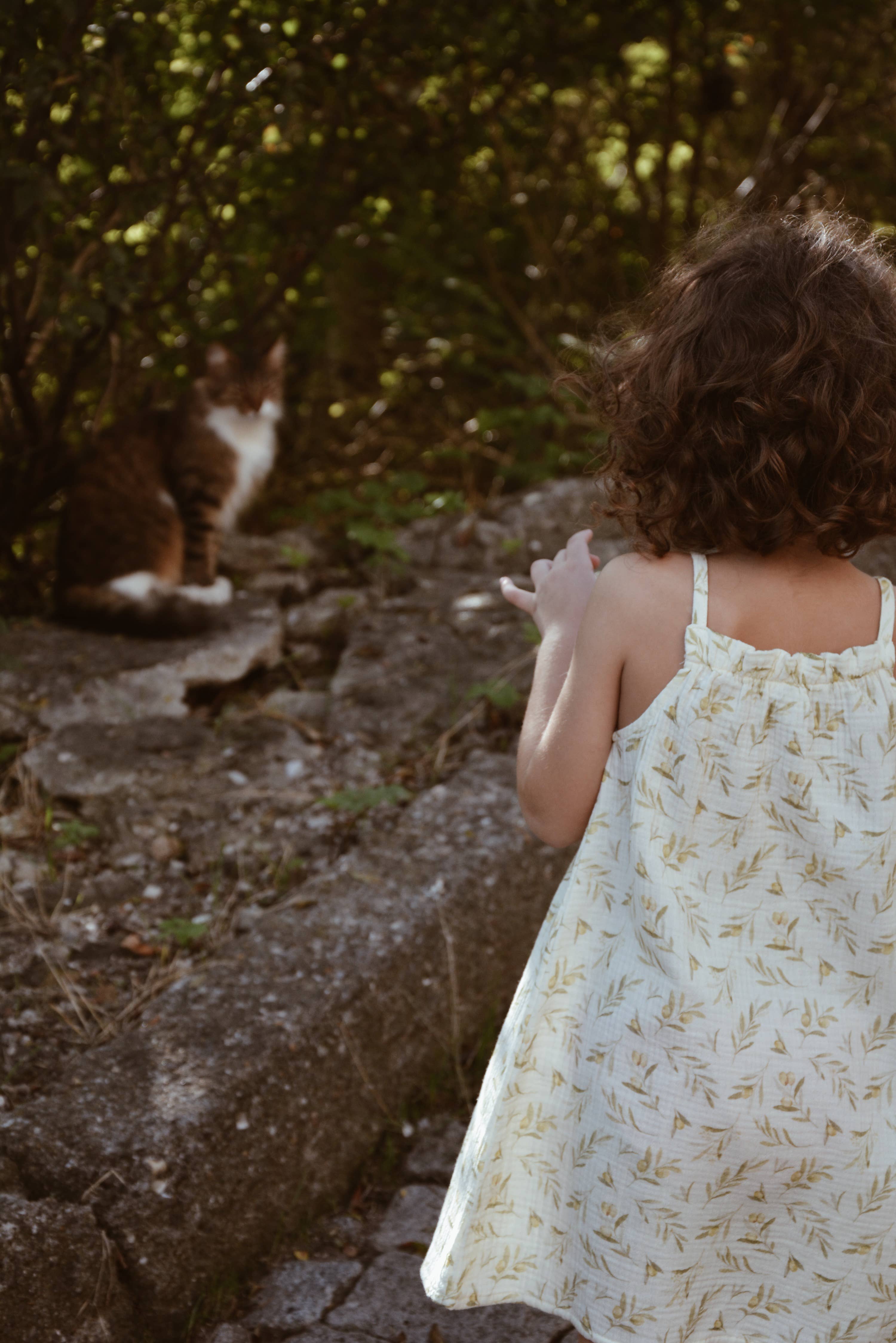 Eli & Nev (we cover U.S. import duties) - Wholesale Dress - Baby - Baby / Kids Summer Olive Pattern Dress 100% Cotton Muslin4