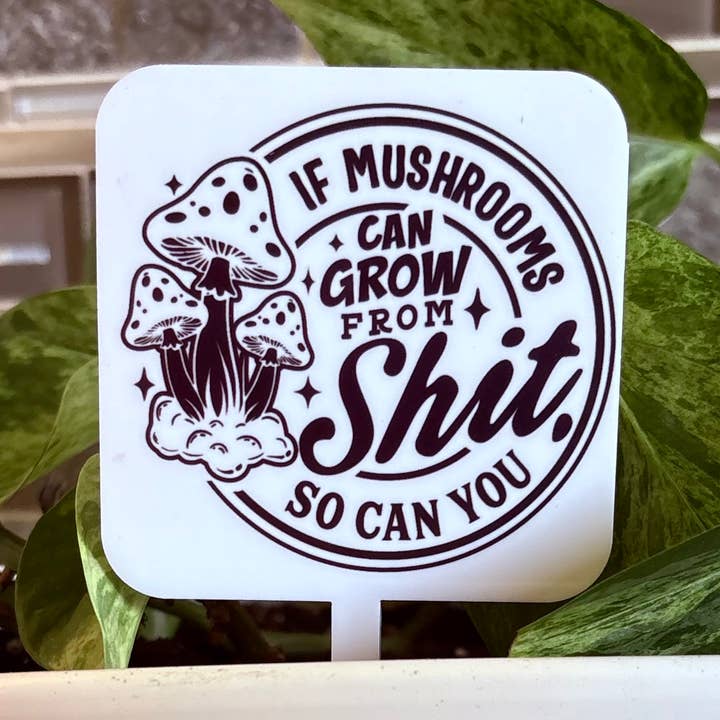MUSHROOMS | plant marker, garden label, plant accessory for wholesale by Ninestyles