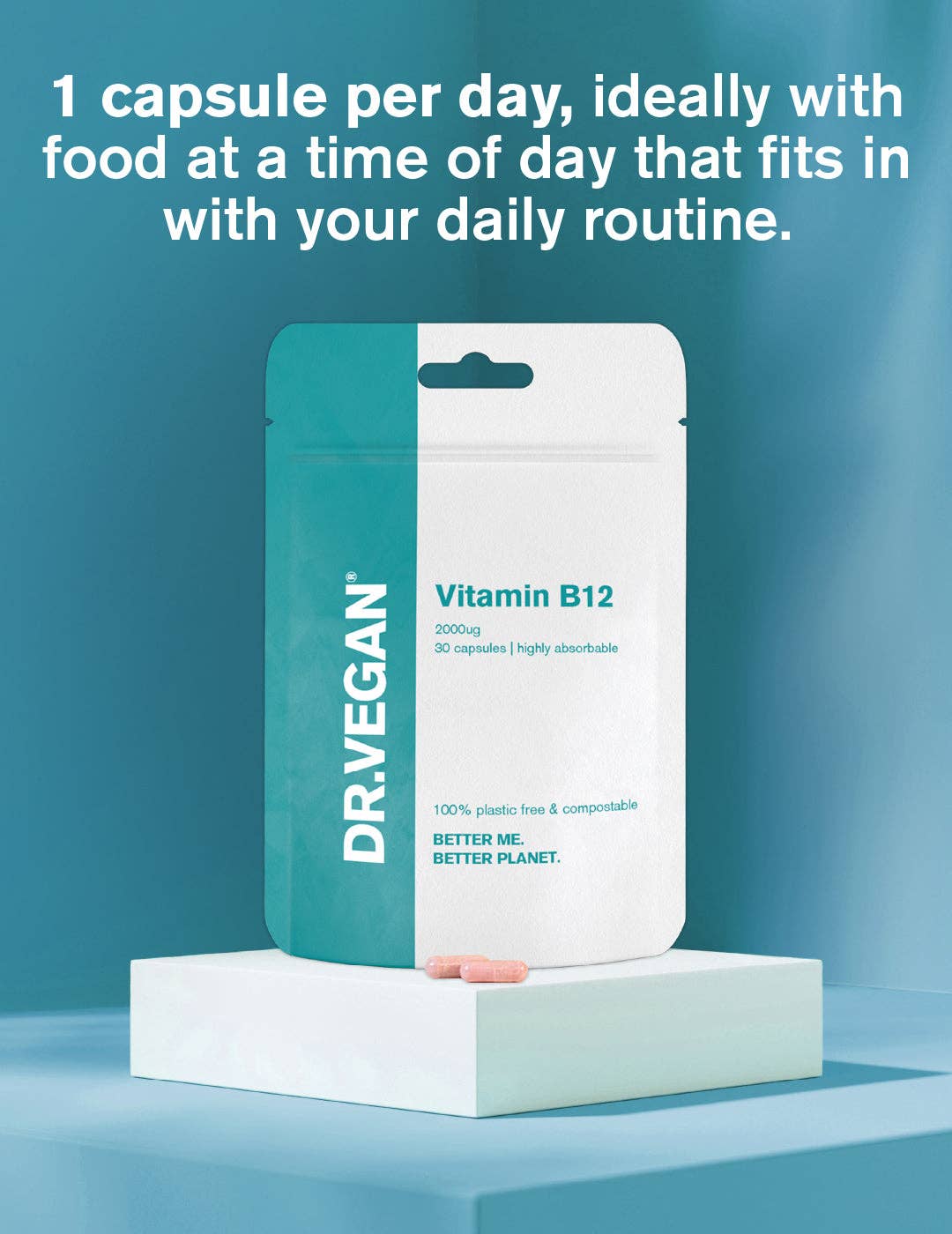 DR.VEGAN – wholesale Oral supplement/vitamin – Vitamin B12 | 30 Capsules | Highly Absorbable | Vegan3