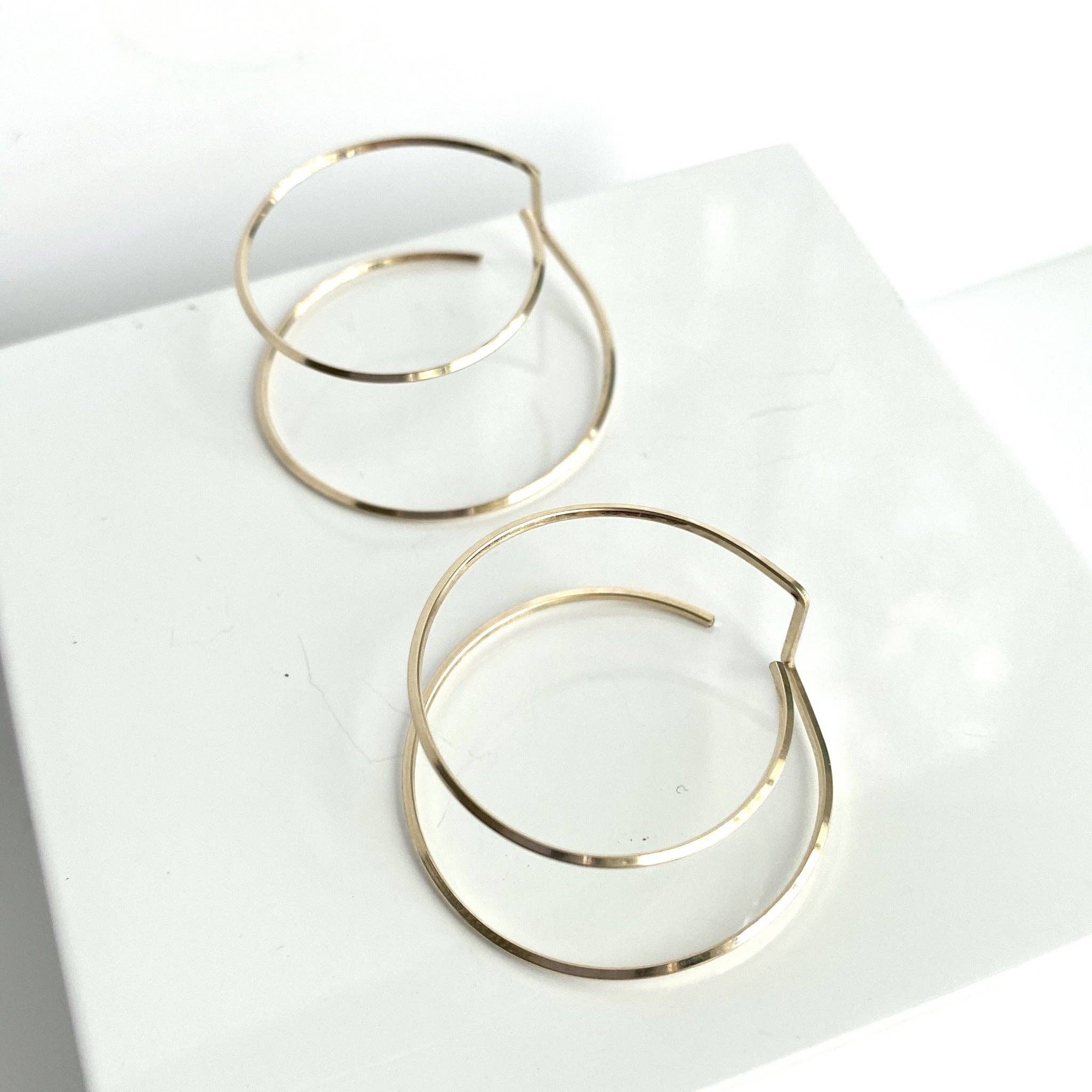 Aviv Jewelry - Vente Créoles - Alba - Boucles d'oreilles créoles doubles 3D9