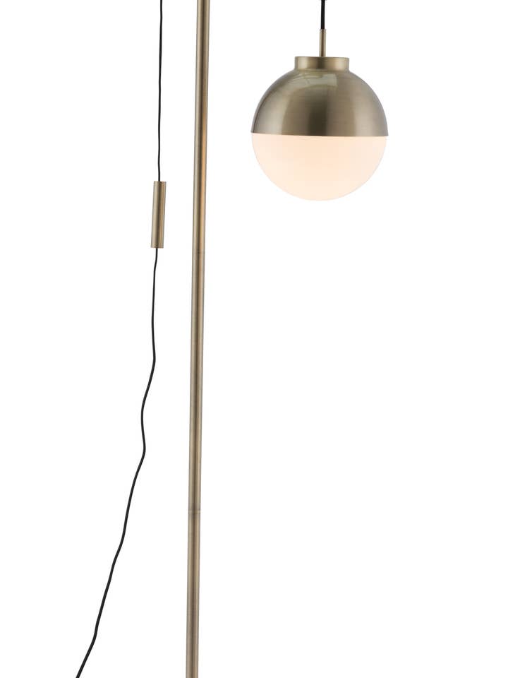 Lámpara de pie Waterloo blanca y bronce para venta al por mayor de Zuo Modern