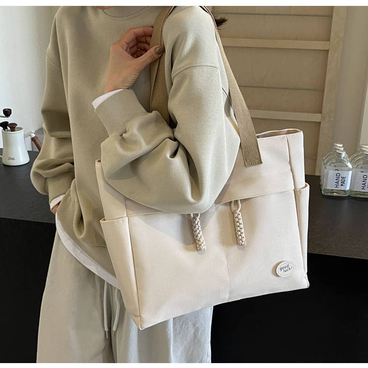 wandf - Wholesale Tote Bag - Women's - Large Capacity Canvas Fashion Women's Tote Bag Shoulder Bag6