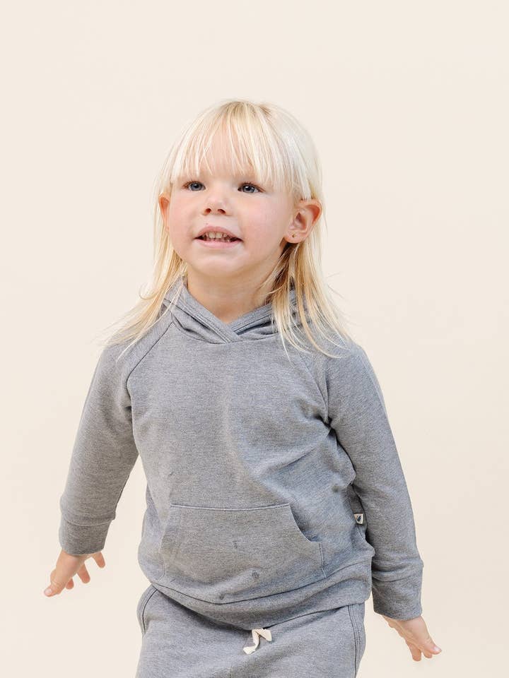 Der gemütlichste Hoodie in Steel Heather für den Großhandel von Lark