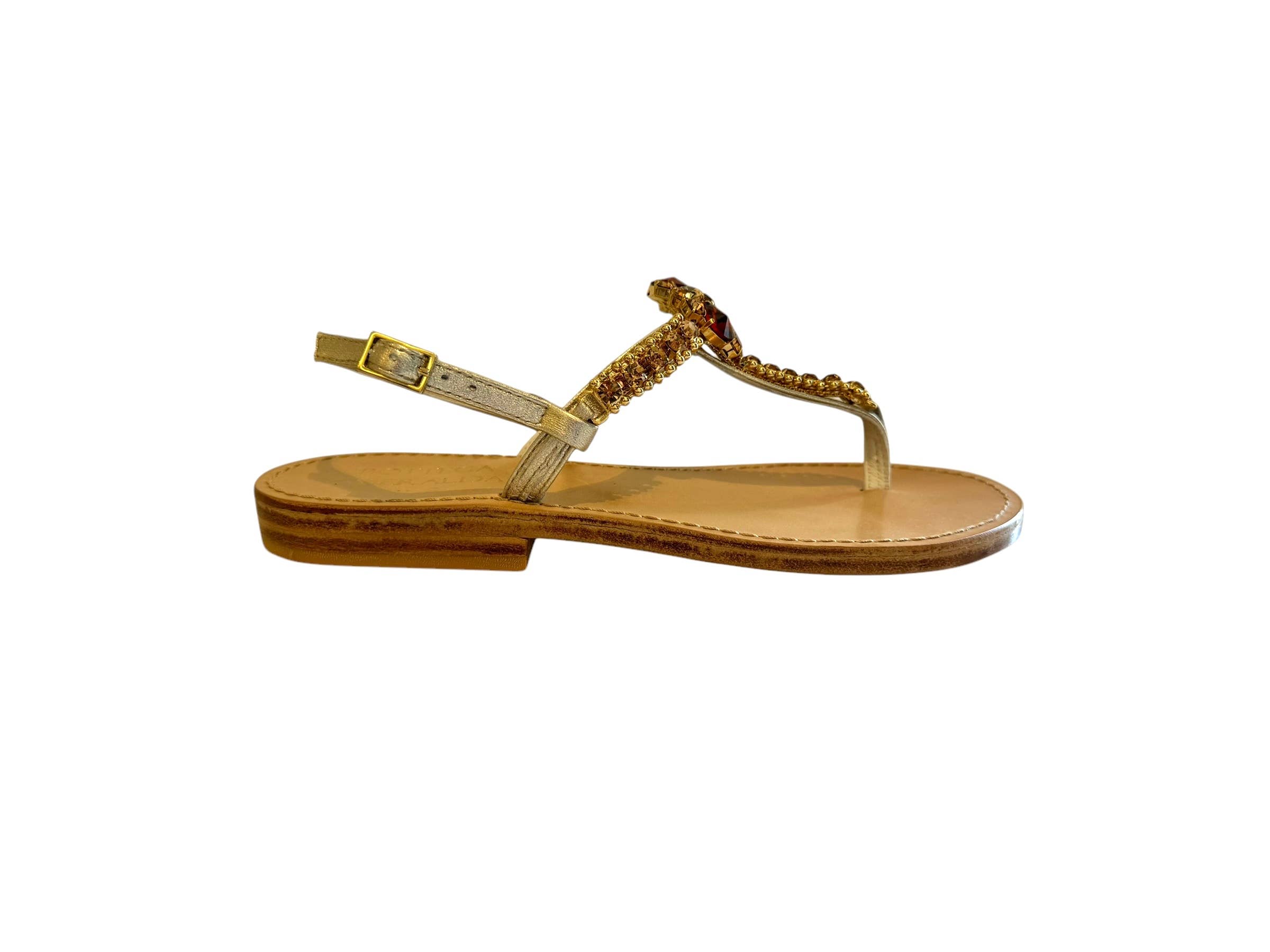 BOTTEGA SMERALDA - Wholesale Sandals - Women's - AURA CIRCLE IT7 GOLD FLIP FLOPS6