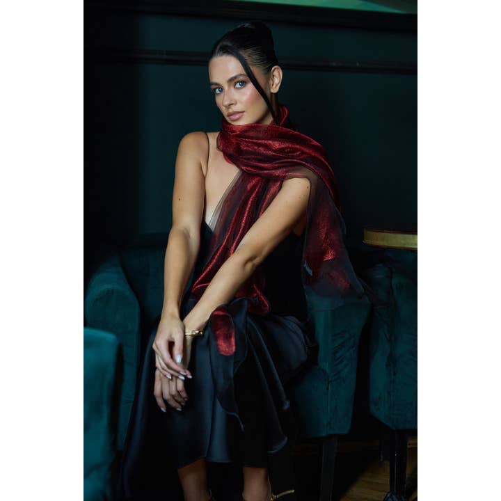 SAACHI - Wholesale Scarf - Women's - Silk Glimmer Scarf3