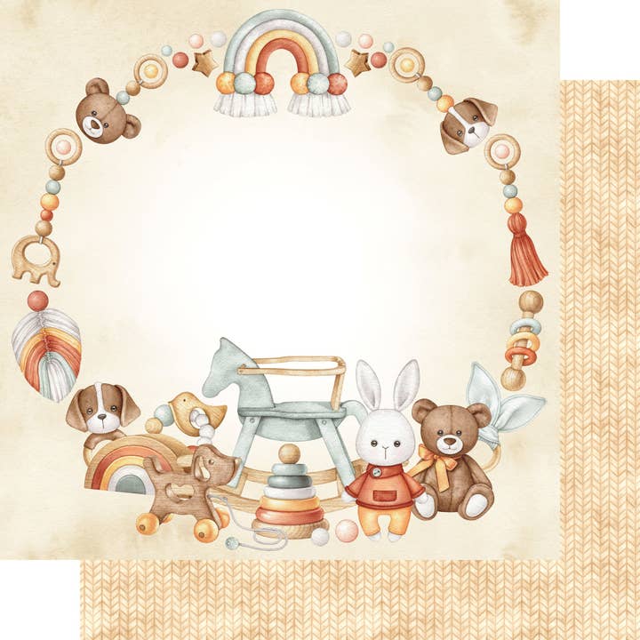 Oh, Baby! Collection Tiny Wonders 12 x 12 Double-Sided Scrapbook Paper by SSC Designs - 15 Pack for wholesale by SSC Wholesale