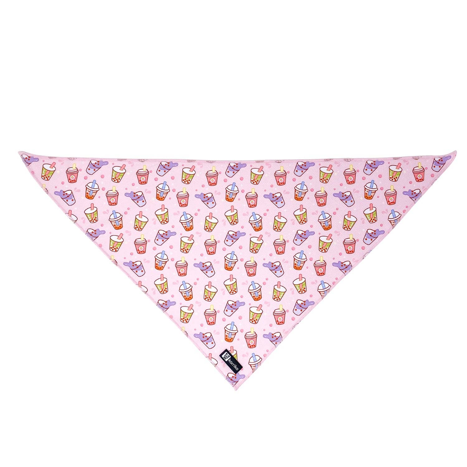 Korriko Pet Supply – wholesale Pet bandana – Dog – Cooling Dog Bandana - Taro Milk Tea2