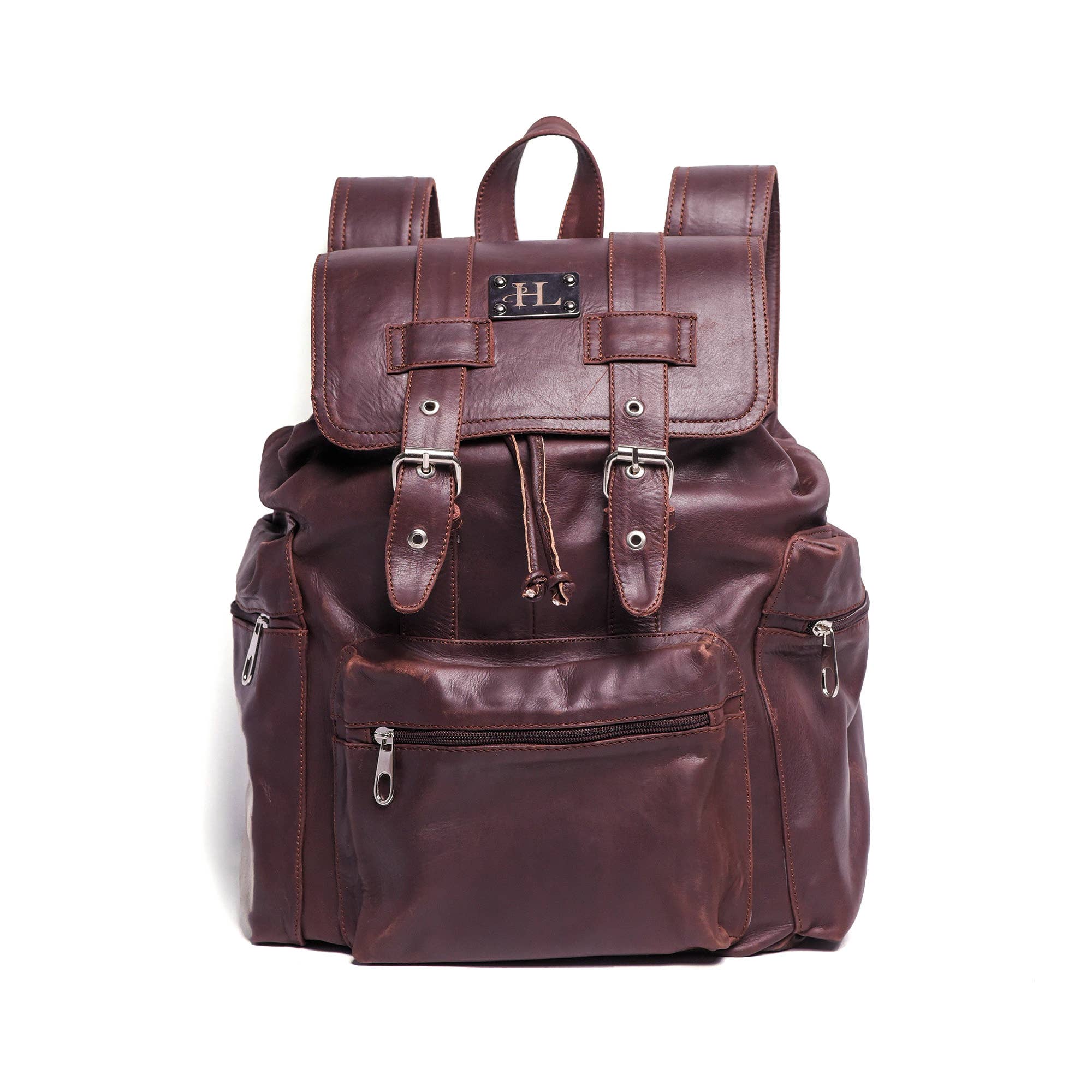 Hammi Leathers - Vendita all'ingrosso Zaino - Unisex - Zaino in Pelle Nera da Viaggio – Elegante e Funzionale5