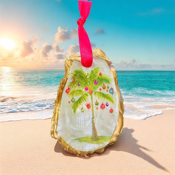 Adorno de palmera navideña para venta al por mayor de Shells by Shea