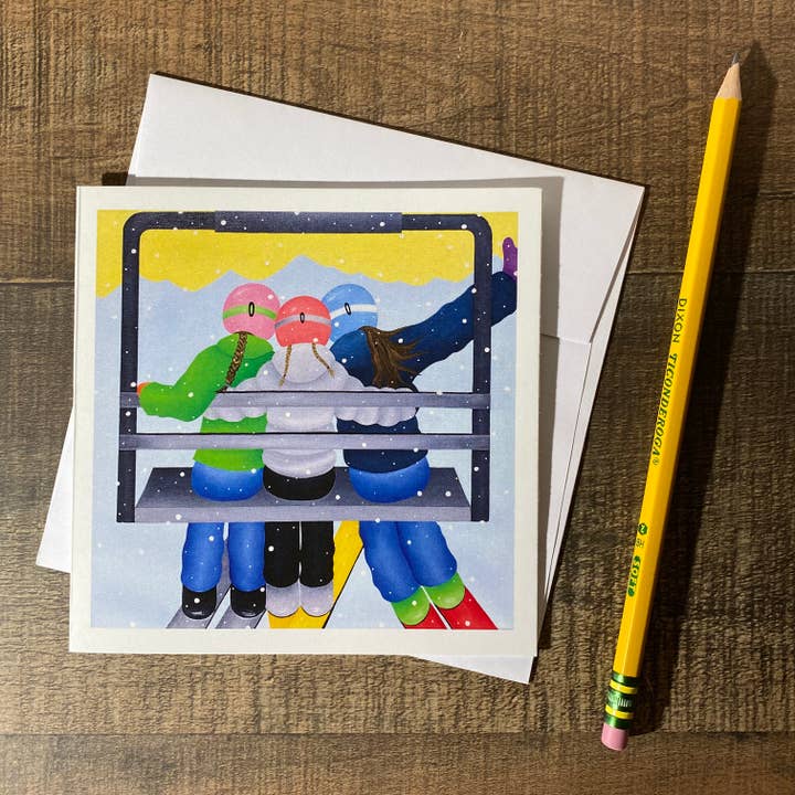 Powder Days Card for wholesale by Myoutdoorart