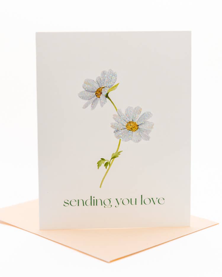 Lavender Vines - Wholesale Sympathy Card - 'Daisy Hug' Flower Sympathy Greeting Card3