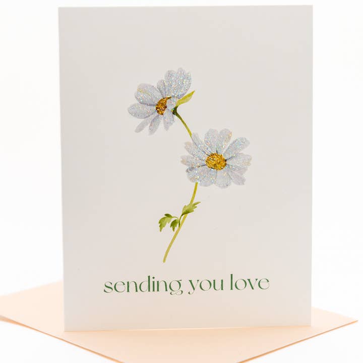 Lavender Vines - Wholesale Sympathy Card - 'Daisy Hug' Flower Sympathy Greeting Card3