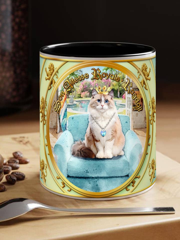 MUG Chat - RAGDOLL - Kollek. "Hans/Hendes Kongelige Højhed" for engroshandel hos Miss Iz