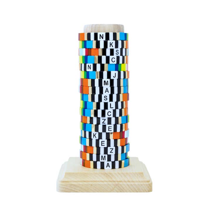 Rainbow Initial Tile Armreif für den Großhandel von ZOMI GEMS