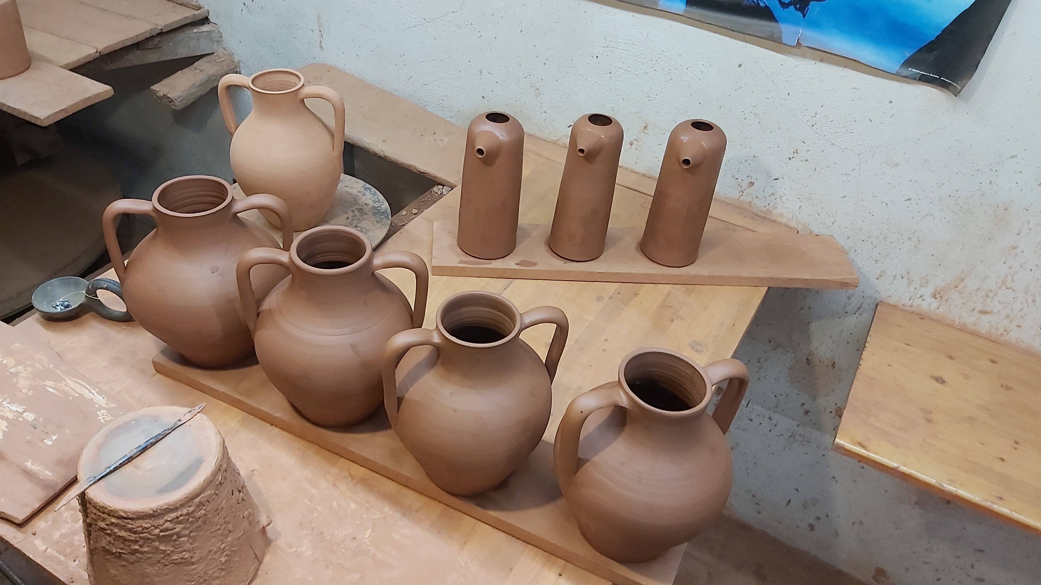 Cerámica Roca Caus – Großhandel Trinkflaschen – Moderner blauer Wasserkrug8