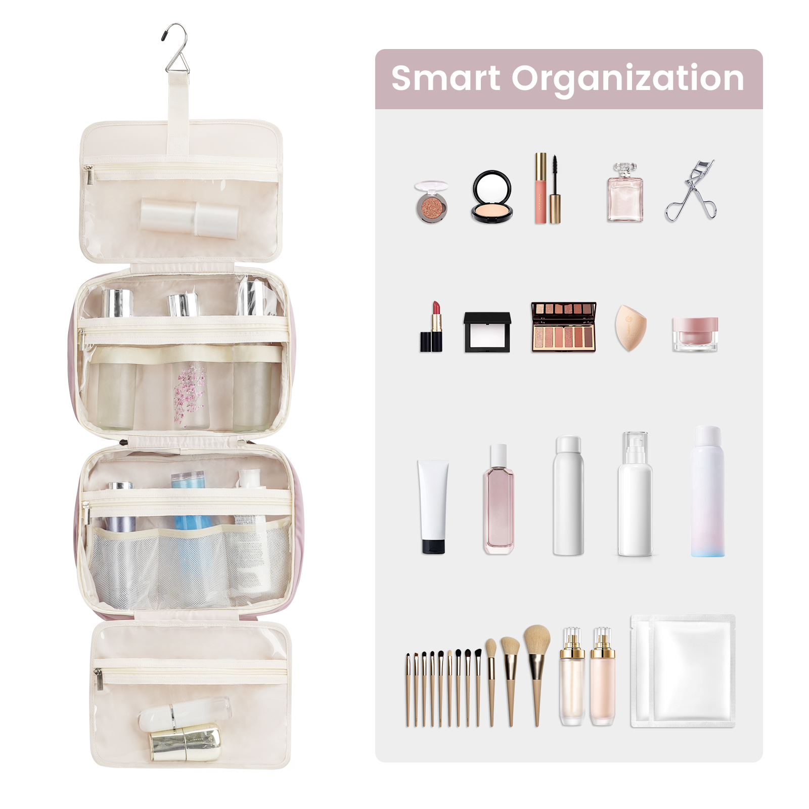 wandf – Großhandel Schmink-/Kosmetiktasche – Hängender Kulturbeutel für Frauen Reise-Make-up-Tasche102