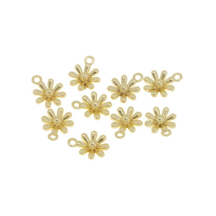 Pendentif Marguerite en Or 7mm 4-10 pcs Vente en Gros CPG726 pour la vente par Jewel Pledge