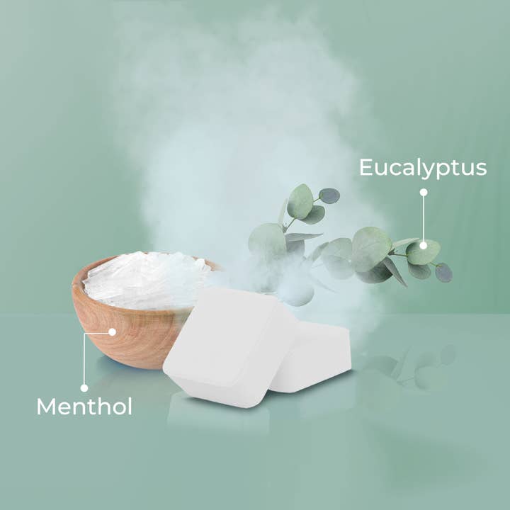 PurelifeBiotics - Wholesale Shower Steamer/Bomb - Breeze of Clarity: Ignite Eucalyptus' Power for Focus