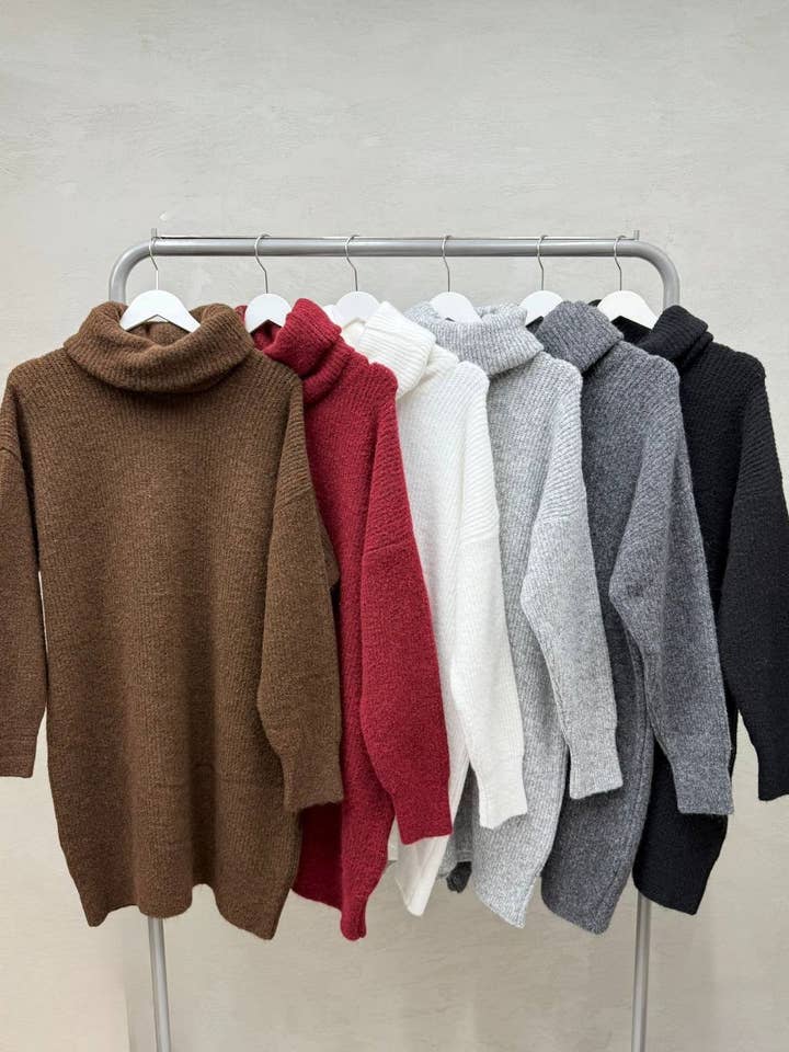 Anaz - Wholesale Dress - Women's - Sweater Dress1