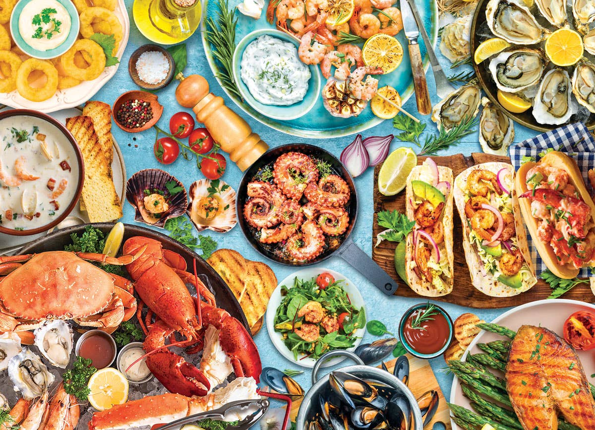 Eurographics Puzzles Canada - Wholesale Puzzle - Adult - Seafood Table1