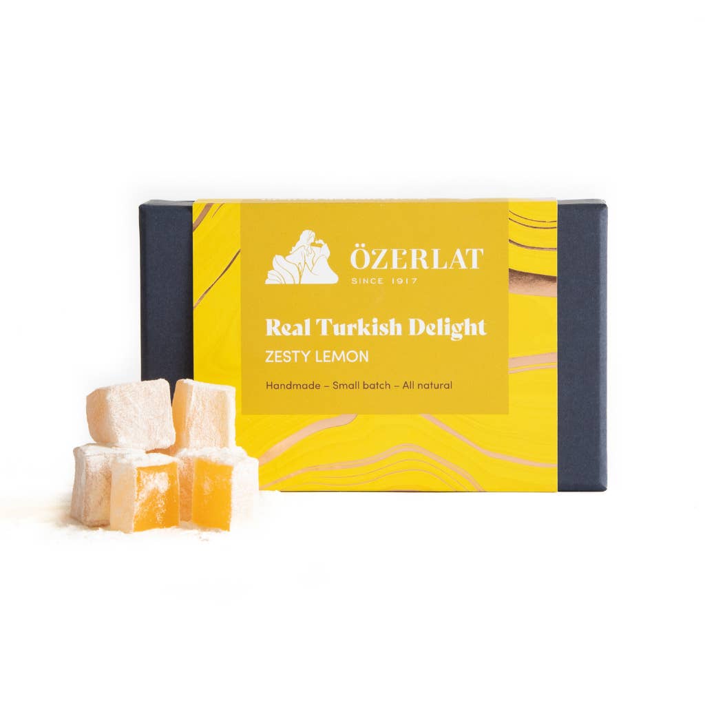 Ozerlat UK - Wholesale Gummy - Zesty Lemon Real Turkish Delight, Plant-Based Vegan-Friendly