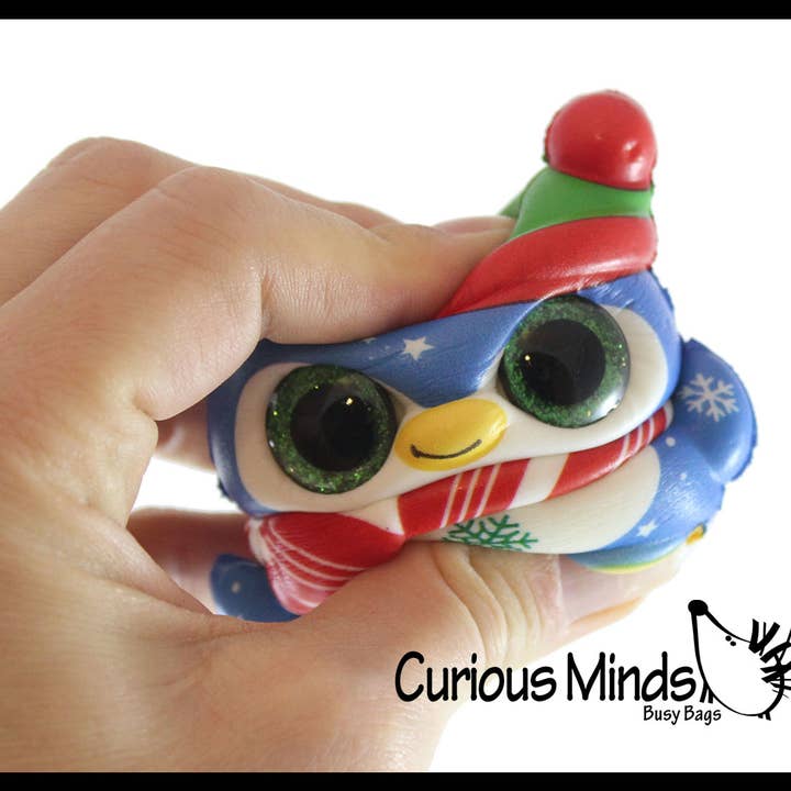 Curious Minds Toys - Wholesale Squishy toy – Kids & Baby - 1 Sparkle Eye Winter Animal Themed Slow Rise Squishy Toys -1