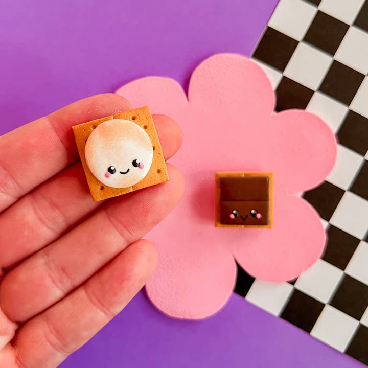 Larry’s Waffle Shop - Wholesale Magnet - Mini S’mores Mates | Polymer Clay Magnets1