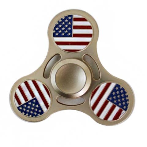 Assorted Color Pack American Flag Metal Fidget Spinner Toy for wholesale on Faire