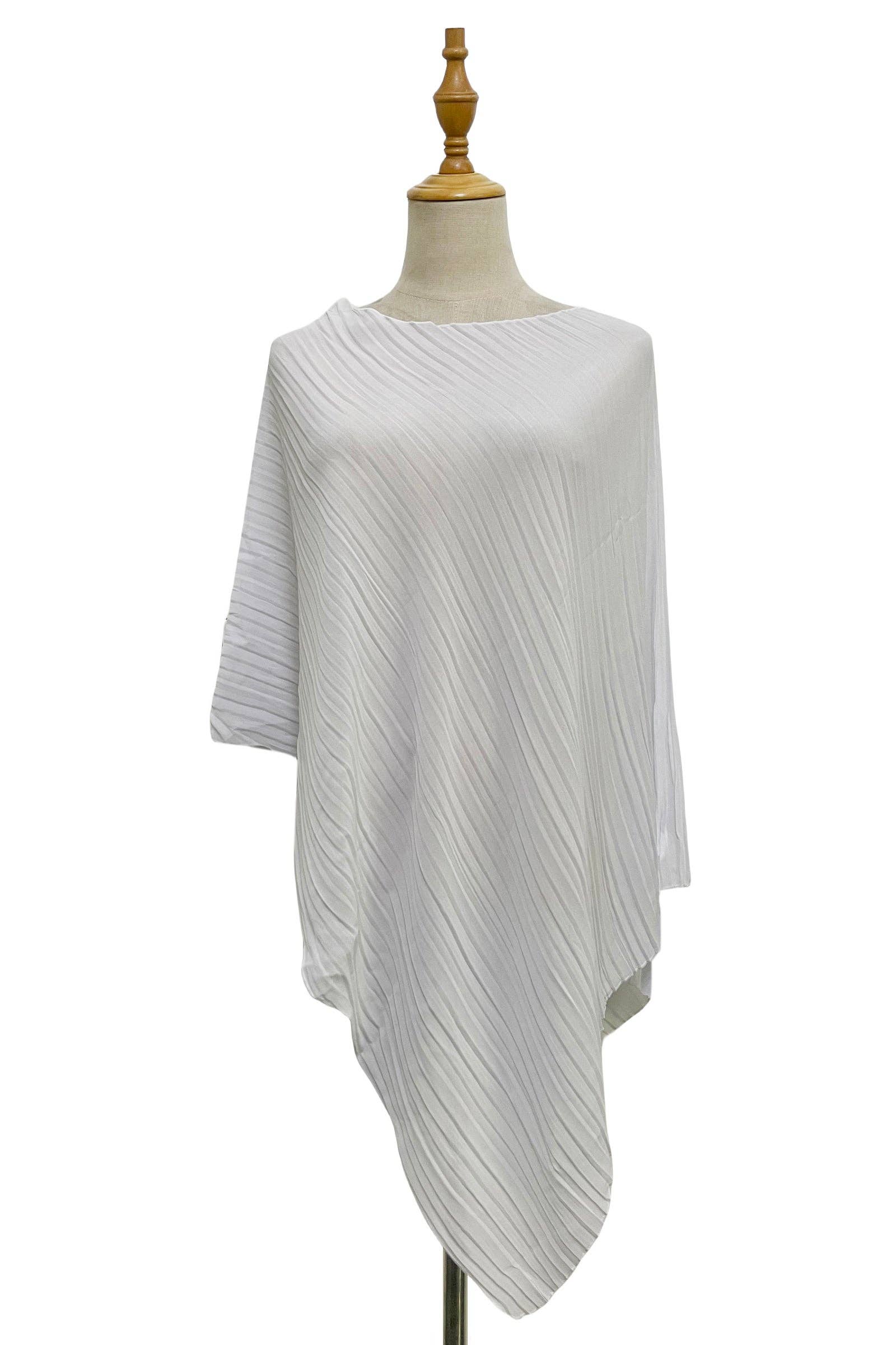 Fashion Scarf World – wholesale Swim cover-up – Women’s – Plain Pleated Chiffon Cover Up32