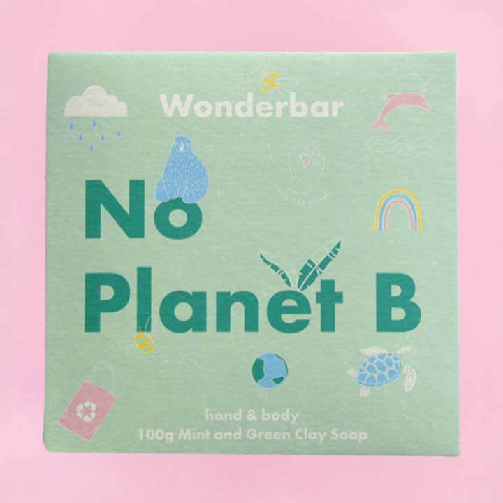 Mint & Green Clay Soap for wholesale by Wonderbar