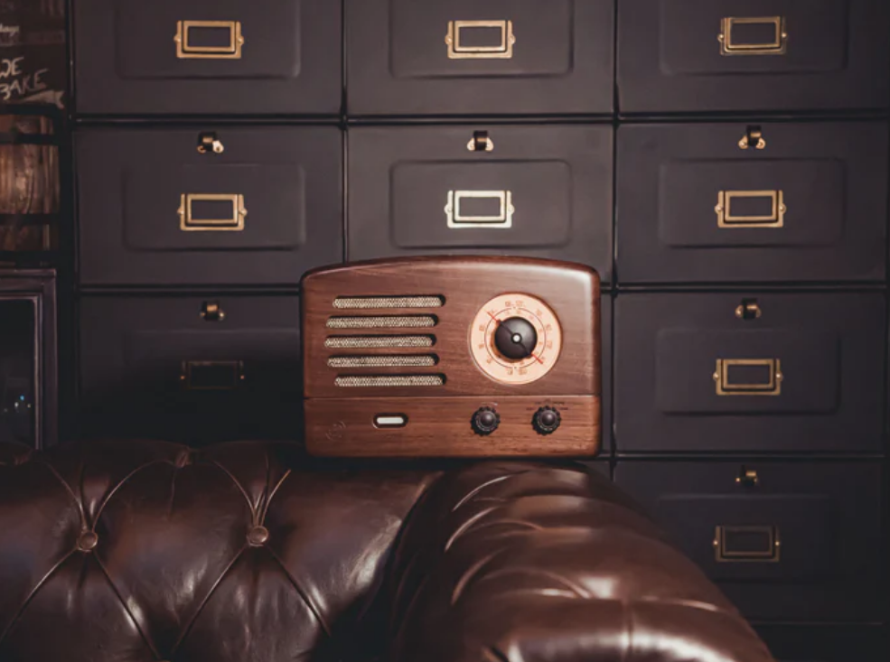 Brown MUZEN Original Ⅱ Retro Wooden AM/FM Radio Bluetooth Speaker for wholesale on Faire4