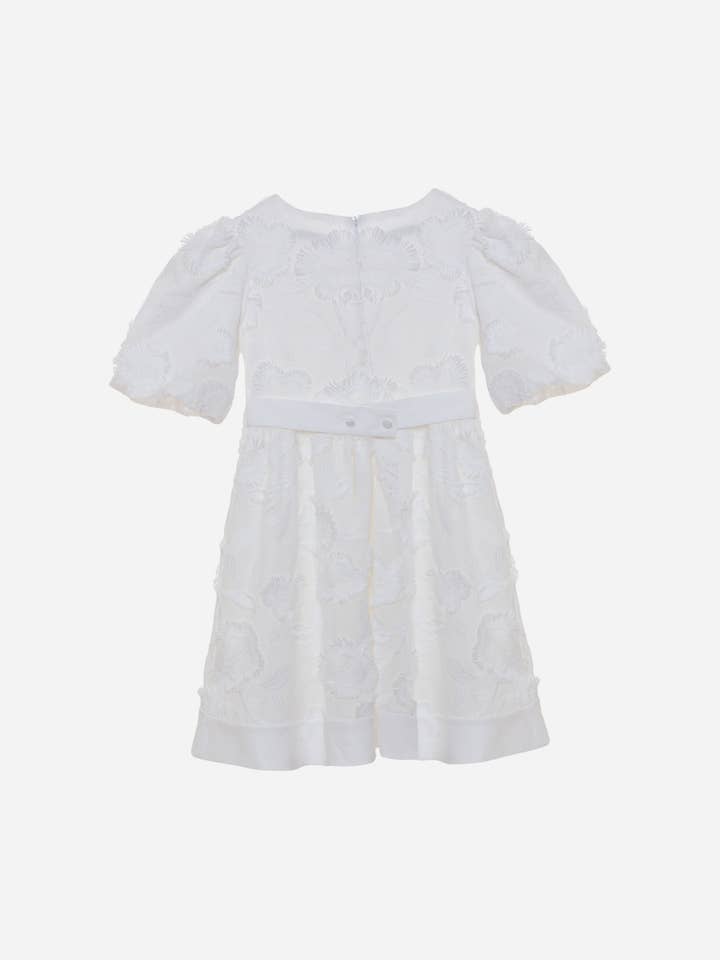 Patachou - Wholesale Dress - Baby - White embroidered girls dress1