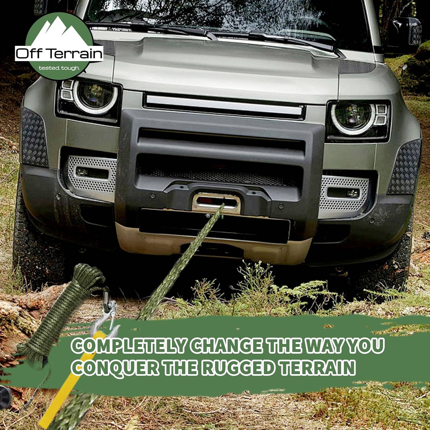 Off Terrain – wholesale Sporting accessories – Off Terrain Synthetic Winch Rope5