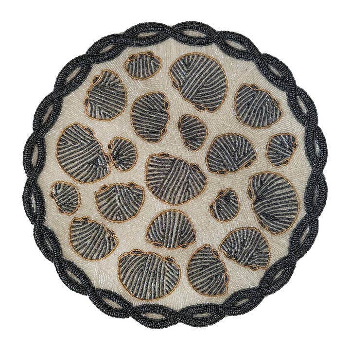 Twisted Shells Beaded Placemat , Set of 2 for wholesale by JO & PA