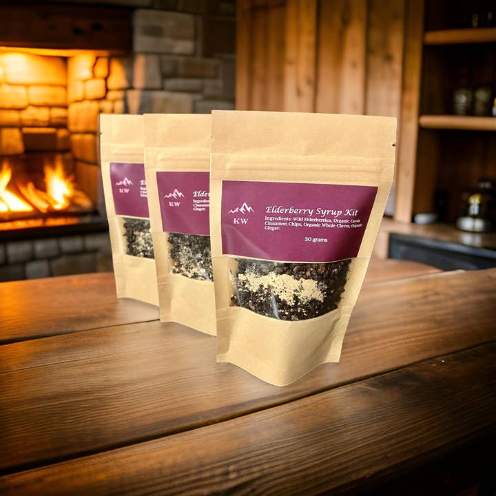 Kootenay Wildcrafting Co - Wholesale DIY drink kit - Elderberry Syrup Kit8