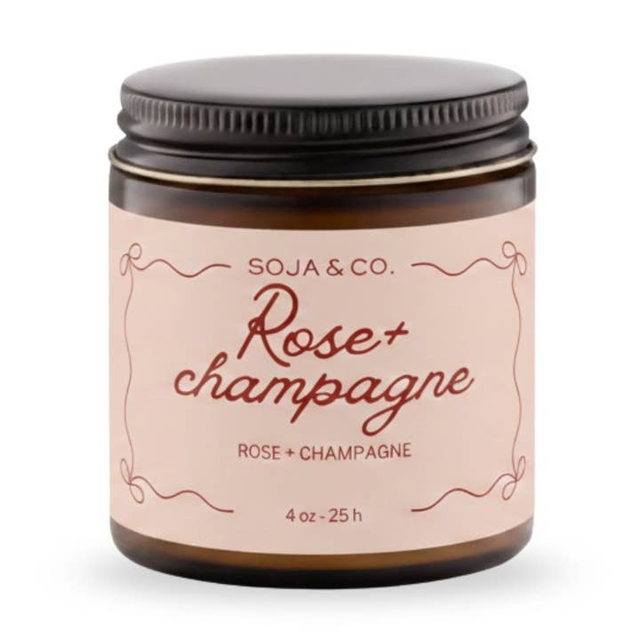 Candle | Rose + Champagne for wholesale by SOJA&CO.®