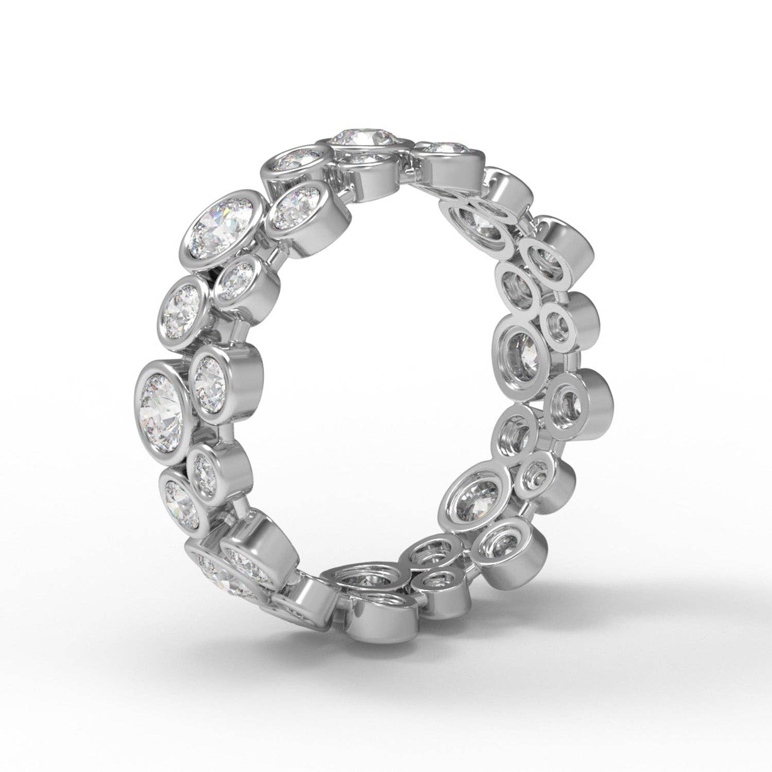 Star Joya – Großhandel Verlobungsringe – 3MM runder Moissanit 925 Silber Verlobungsring1