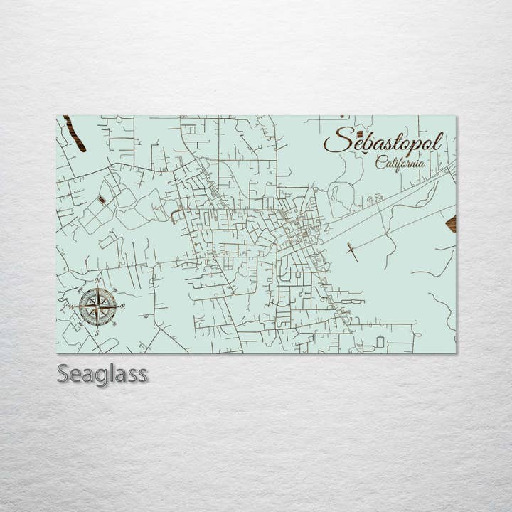 Fire and Pine Wood Maps - Wholesale Map - California: Sebastopol Street Map