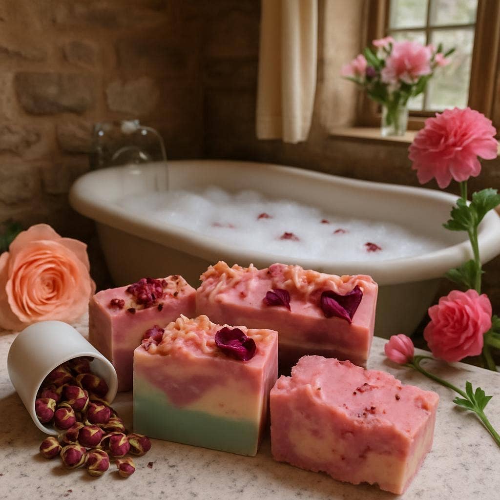 Priscila Leen Arts at Florida Soap Candle - Wholesale Bar Soap - Rose Petals Soap/Bath, flower, local, bar soap, gentle soap 1