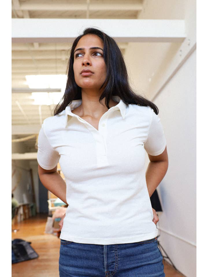 Orejas – Engroshandel Polo - Dame – Mellemærmer Hemp Pique poloshirt5