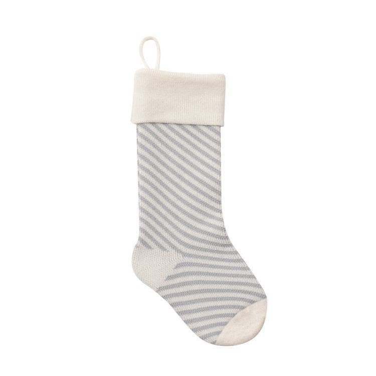 MKS America - Wholesale Holiday Stocking - Diagonal Stripes Christmas Stocking9