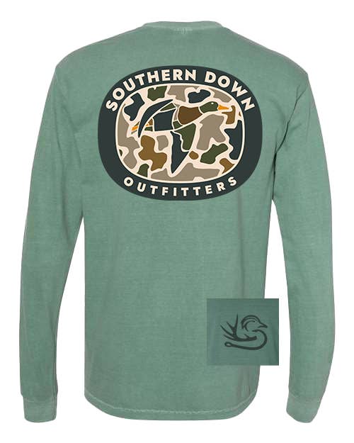 Southern Down Outfitters - Wholesale Screen Printed T-Shirt - Unisex - Duck Camo LS Tee