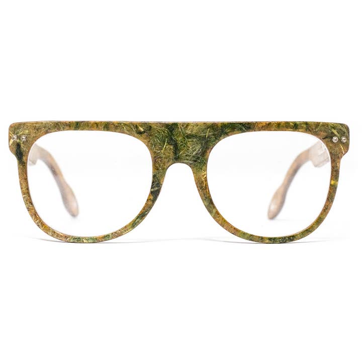 Occhiali da vista in canapa VERDE 8000 BCE Occhiali vegani fatti a mano per la vendita all'ingrosso da parte di Hemp Eyewear