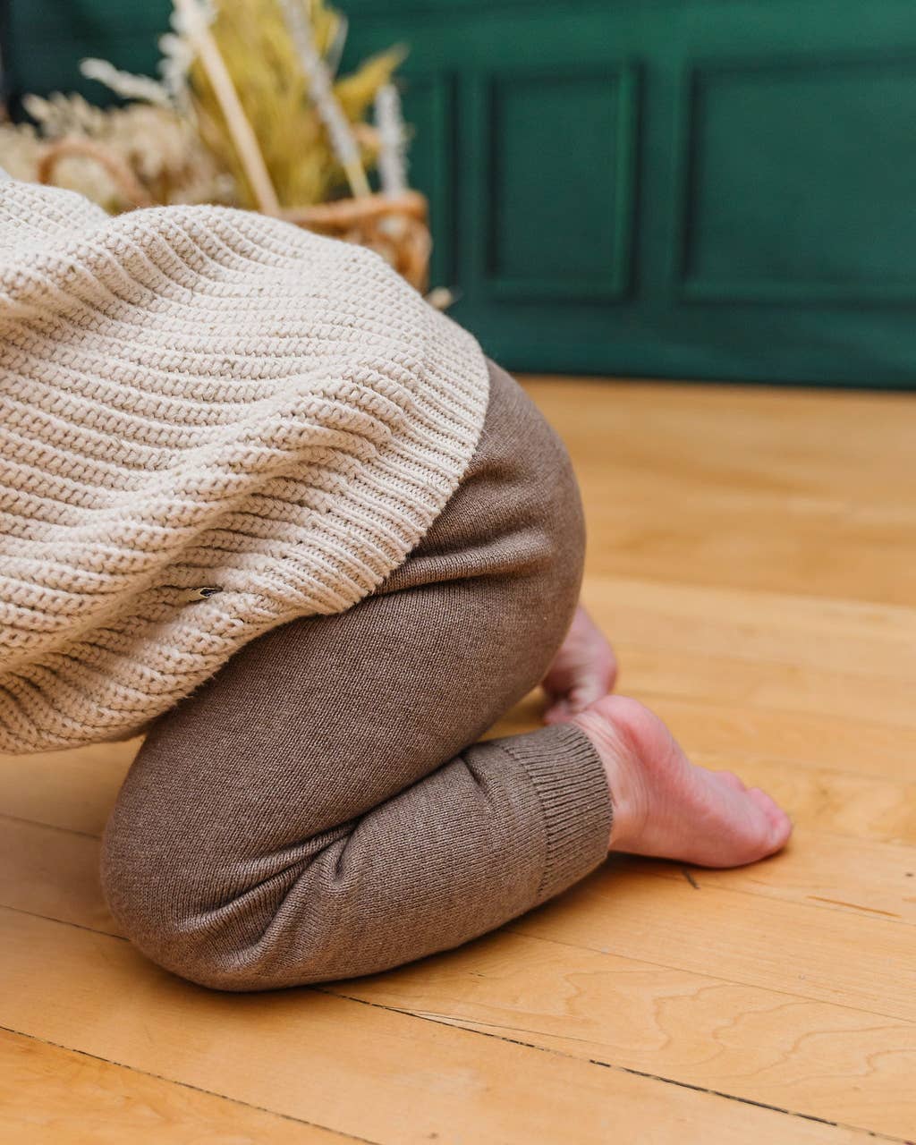 Viverano Organics - Vendita all'ingrosso Pantaloni (non jeans) - Neonati - Pantaloni legging per neonati in maglia tascabile (cotone biologico)3