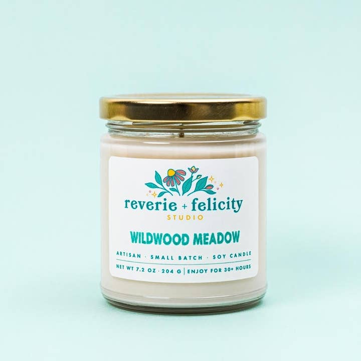 Wildwood Meadow Classic Soy Wax Candle for wholesale by Reverie + Felicity Studio