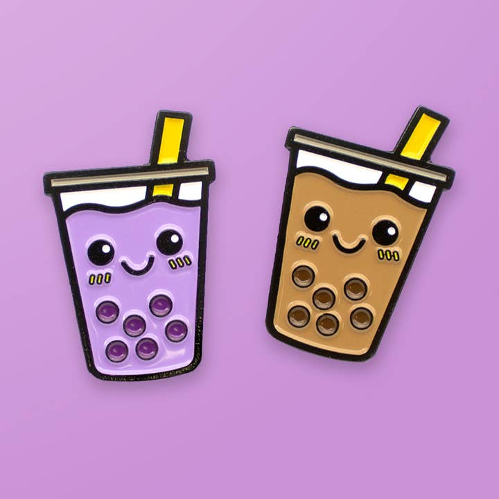 Pals & Co. - Wholesale Lapel pin/button - Boba Best Teas Enamel Pin Set0
