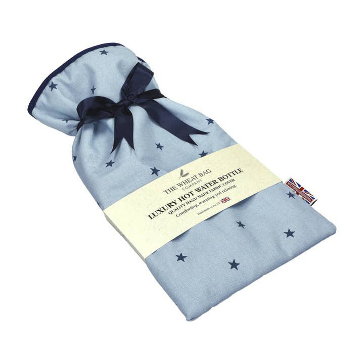 The Wheat Bag Company – wholesale Varm/kall kompress – 2 Liter Varmvattenflaska - Stars Denim Blue